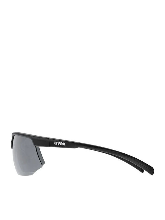 Uvex Unisex Sunglasses with Black Frame and Black Mirror Lens S5340102210