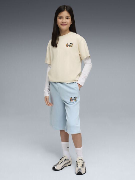 Sport Kinder Shorts Bermudas Mid90s Hellblau