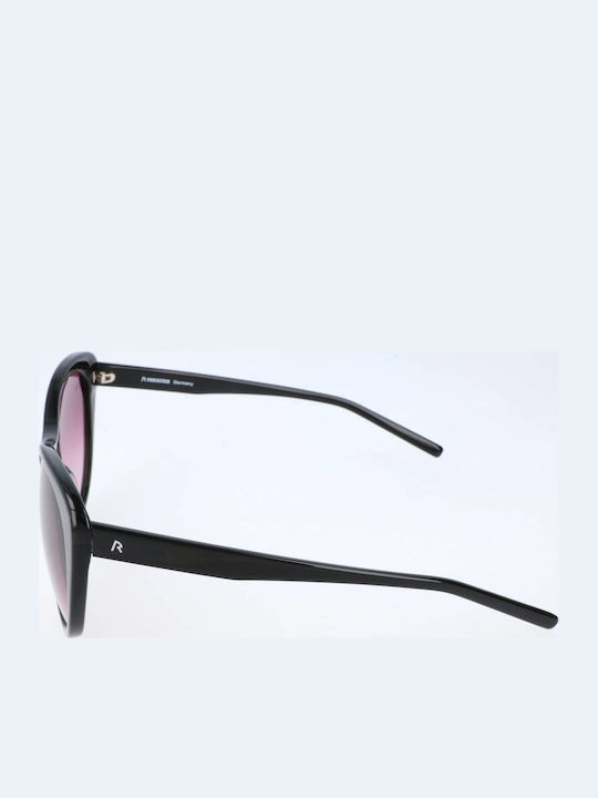 Rodenstock Women Sunglasses with Black Frame and Purple Lens R3265 A