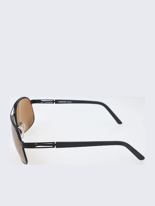 Rodenstock Unisex Γυαλιά Ηλίου με Μαύρο Σκελετό και Καφέ Φακό R1397 A