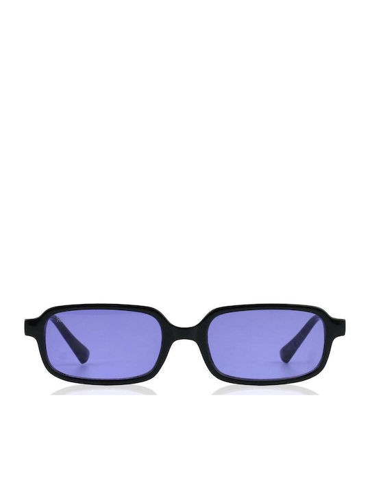 Red Raven Noire Unisex Sunglasses With Purple Frame And Purple Lens