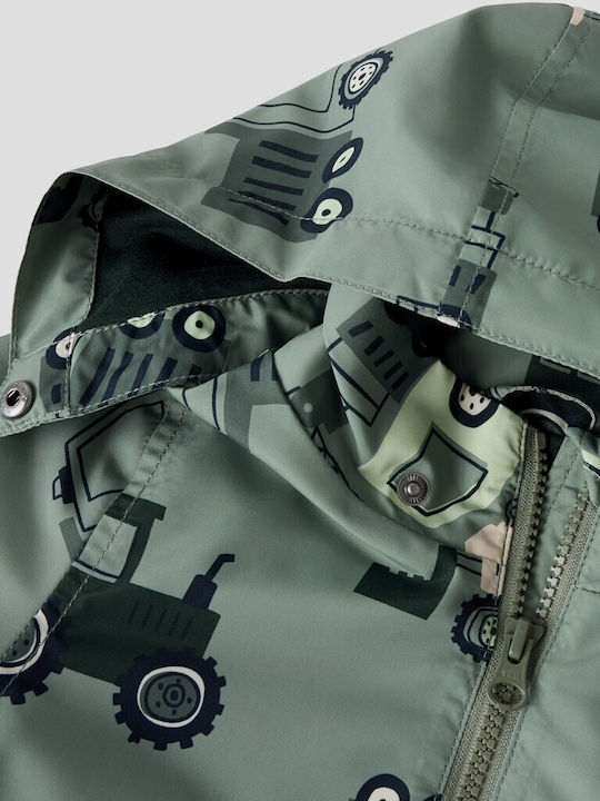 Kids Casual Windproof Jacket Khaki