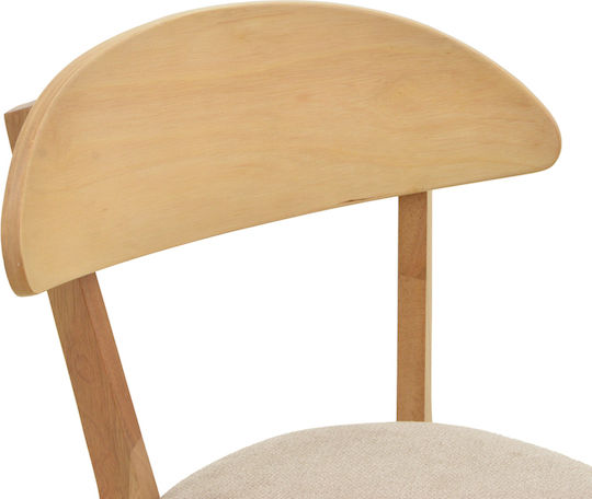 Canon Dining Room Chairs Wooden Natural 2pcs 43x43x79.5cm