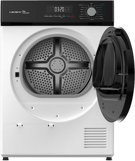 Crown TDC8016WY Στεγνωτήριο 8kg με Αντλία Θερμότητας