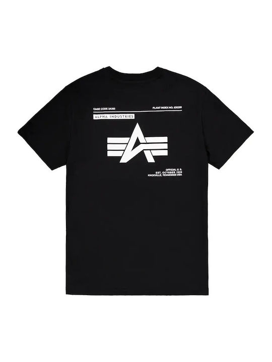 Label Backprint T-Shirt Schwarz
