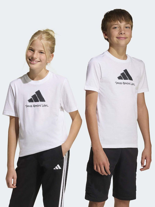 Παιδικό T-shirt Λευκό Camo Train