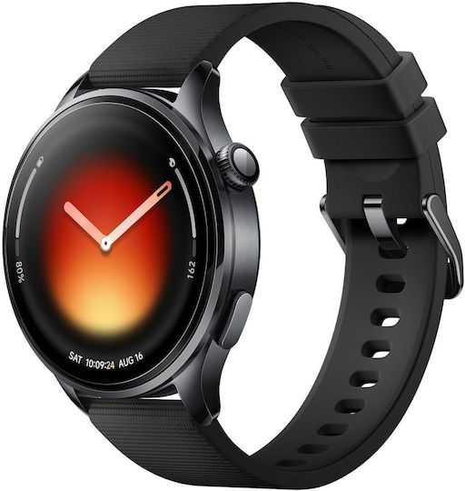 Xiaomi Xiaomi Smartwatch 5 Rostfreier Stahl 47mm Wasserdicht mit Herzfrequenzmesser Schwarz