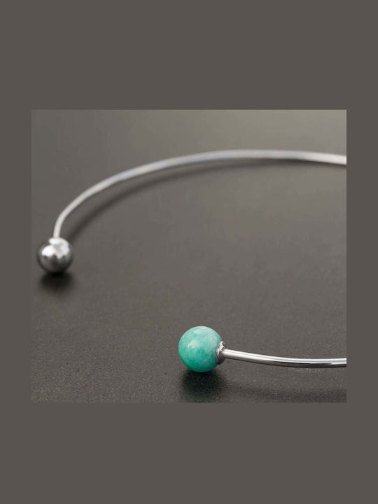 Handmade Silver 925 Necklace with Amazonite Stone