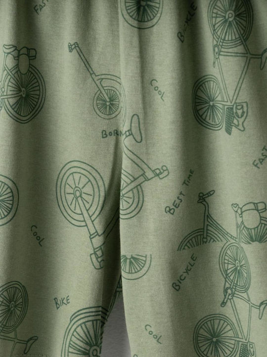 Hashtag Kids Summer Pajama Khaki Ride A Bike