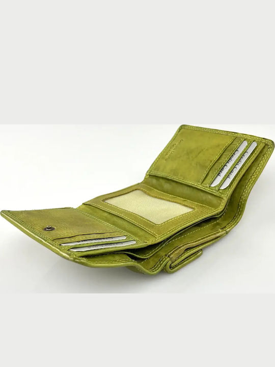 Portofel De Damă Mare Din Piele Verde