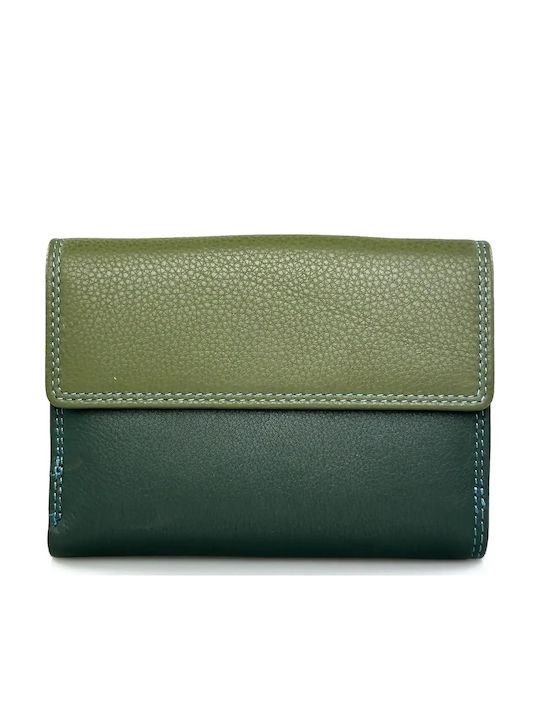 Large Leather Women's Wallet Green