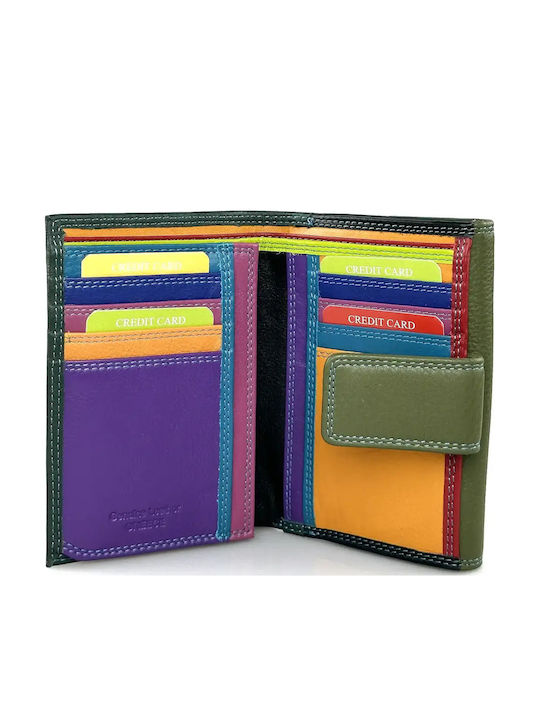Large Leather Women's Wallet Green