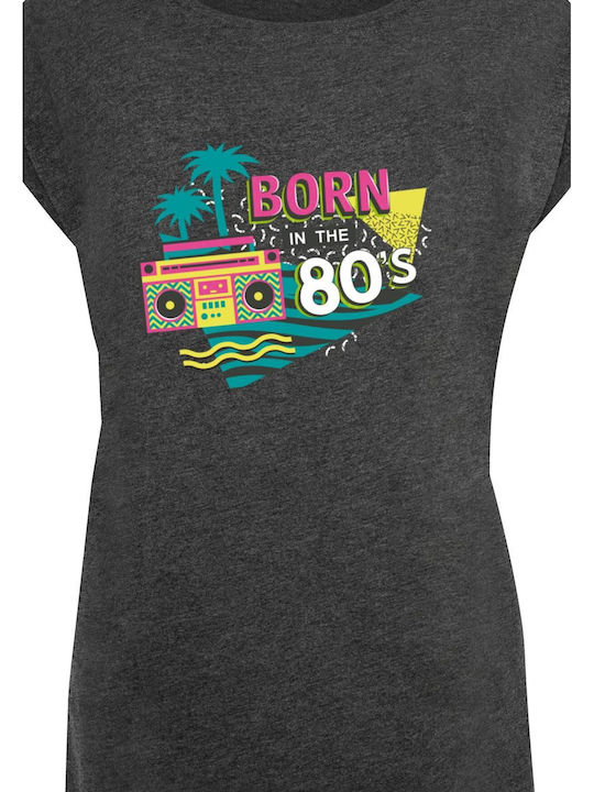 Damen T-Shirt Dunkelgrau