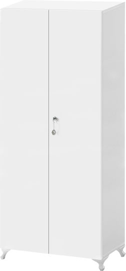 Cilem Holz-Schuhschrank Weiß B70xT32xH188cm