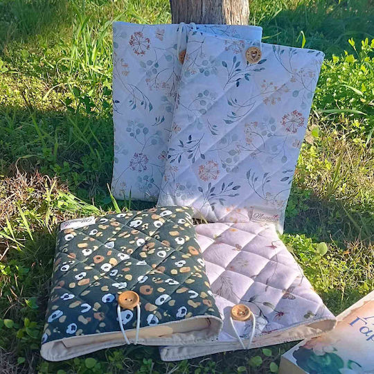 Magnolia Handmade Двукрилен Зелен Подвързия за Книга или Тетрадка 1 Брой