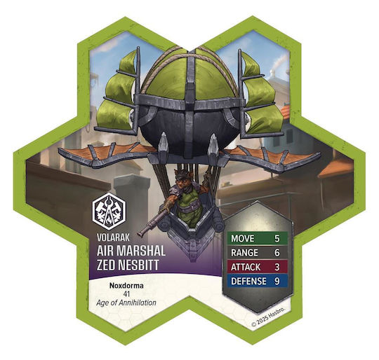 Heroscape Boiling Tension Air Marshal Zed Nesbitt Players 2-4 Age 14+