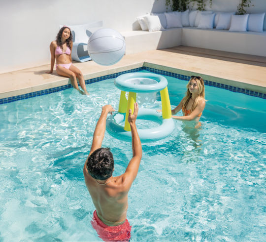 Inflatable Pool Toy Intex Mega Floating Hoop Large Basket 56500np
