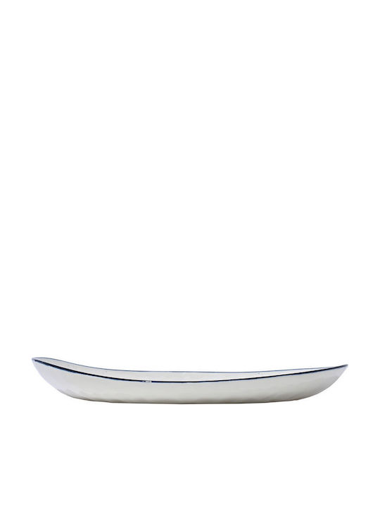 Estia Pebbles Dessert Plate Made of White Porcelain with Diameter 22cm