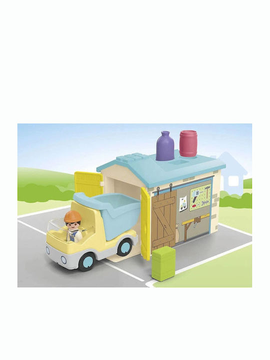 Junior Ανατρεπόμενο Φορτηγό Με Εργάτη Playmobil