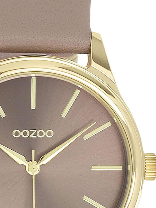 Oozoo Women's Watch 36mm Battery with Brown Leather Strap