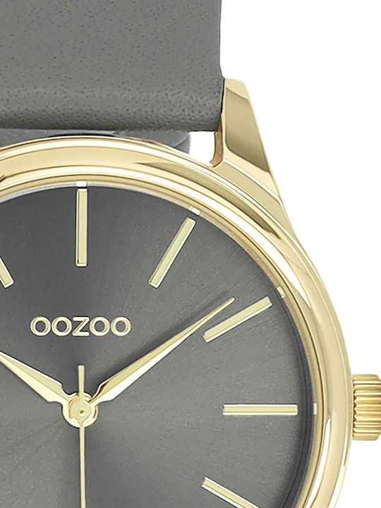 Oozoo Women's Watch 36mm Battery with Gray Leather Strap