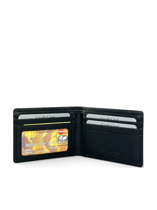 Leder Herrenbrieftasche Schwarz