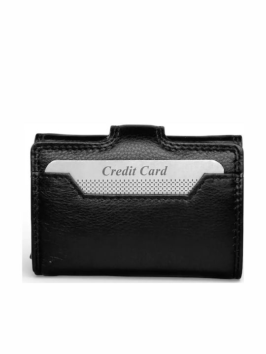 Δερμάτινο Ανδρικό Πορτοφόλι Ταξιδίου με RFID Μαύρο
