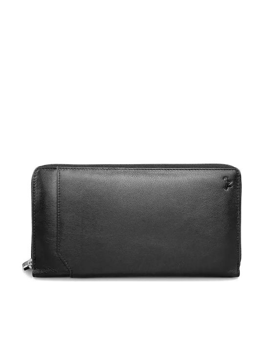 Herrenbrieftasche Leder Schwarz