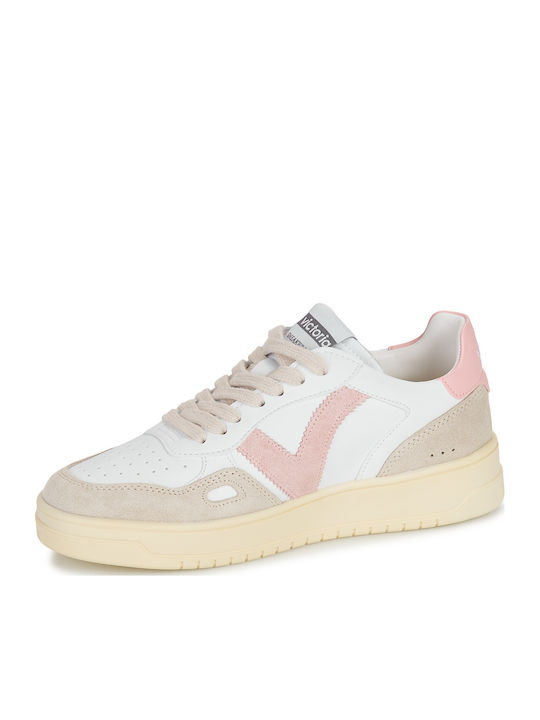Women's Sneakers White Beige Pink 1257136-Rosado