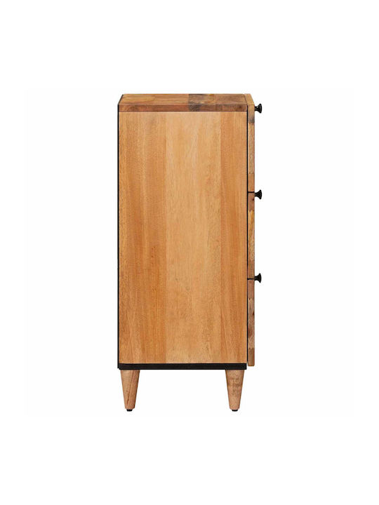 Sideboard Made of Wood with Drawers Brown 40x33.5x75cm
