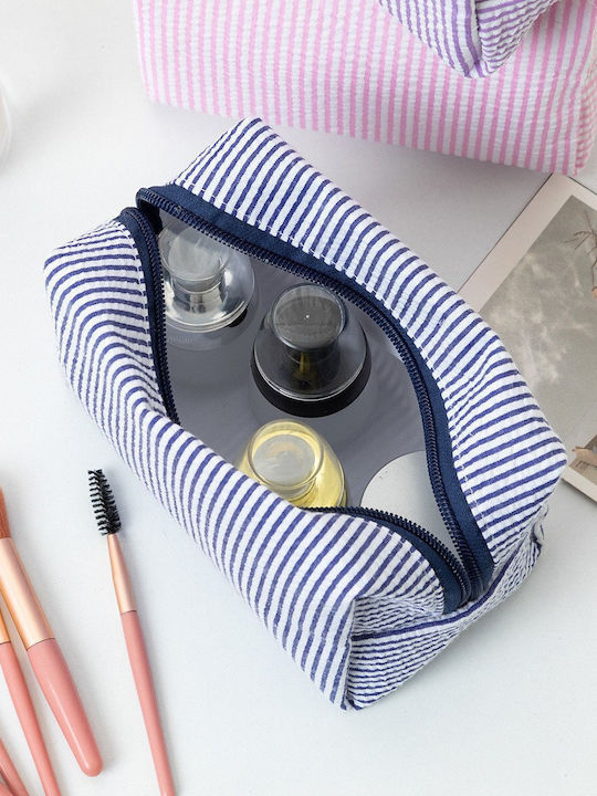 Γυναικείο Striped Makeup Bag Μωβ