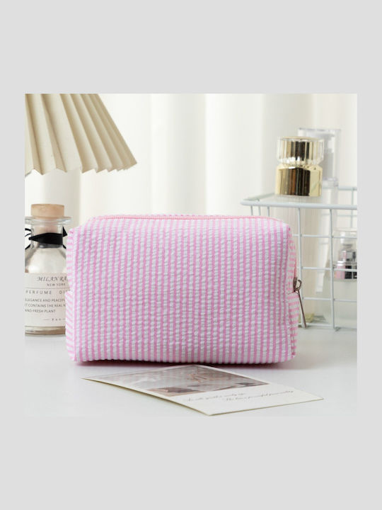 Γυναικείο Striped Makeup Bag Μωβ