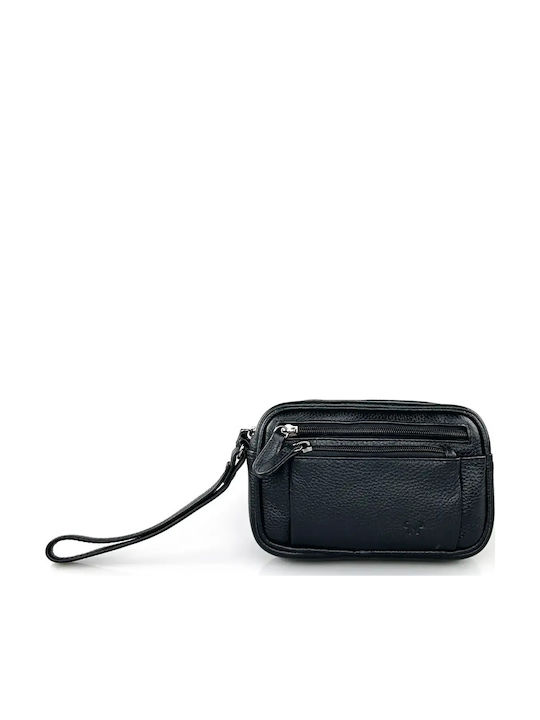 Leather Men's Handbag Black