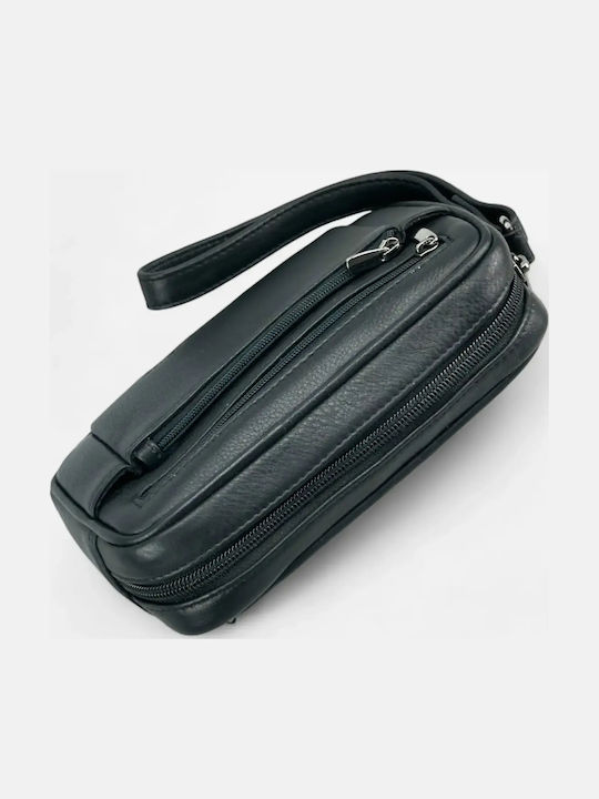 Leather Men's Handbag Black