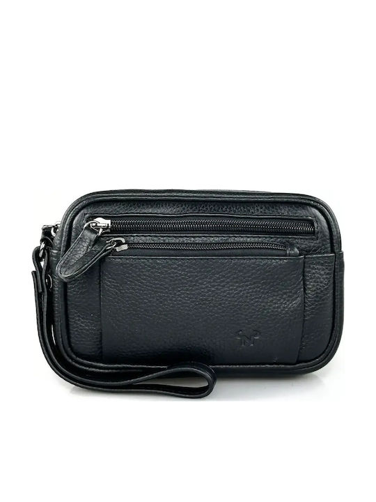 Leather Men's Handbag Black