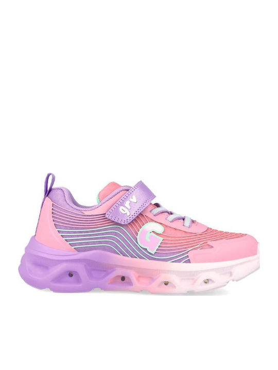 Kinder Sneaker Anatomisch mit Lichtern Flieder