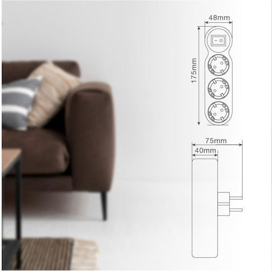 GSC Power Strip 3 Sockets with Switch