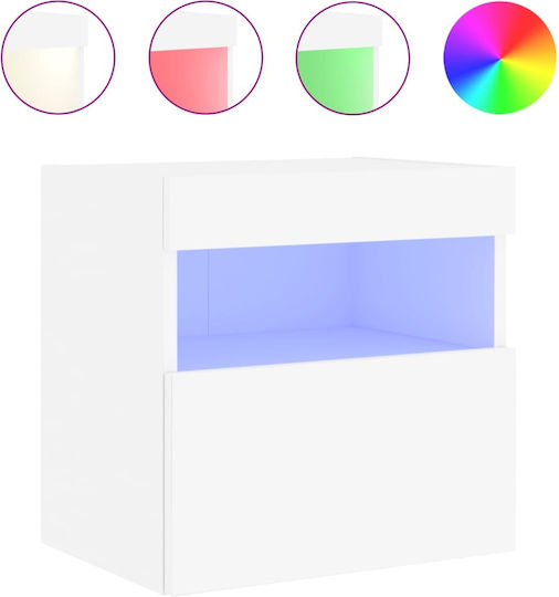 Wooden White Bedside Table 40x30x40cm Wooden White Bedside Table 40x30x40cm