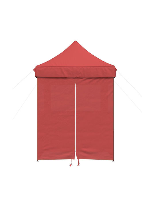 vidaXL Foldable Garden Gazebo Burgundy 2x2m