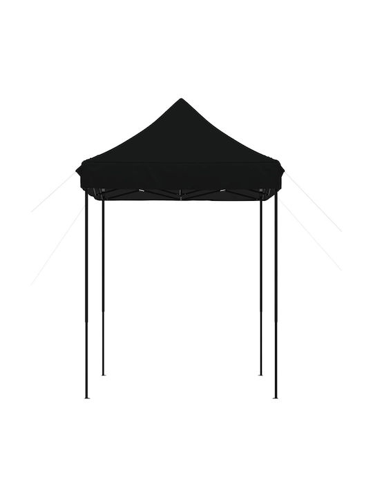 vidaXL Zusammenklappbares Garten Gazebo Schwarz 2x2m