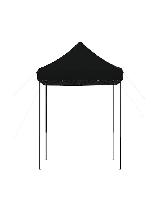 vidaXL Zusammenklappbares Garten Gazebo Schwarz 2x2m