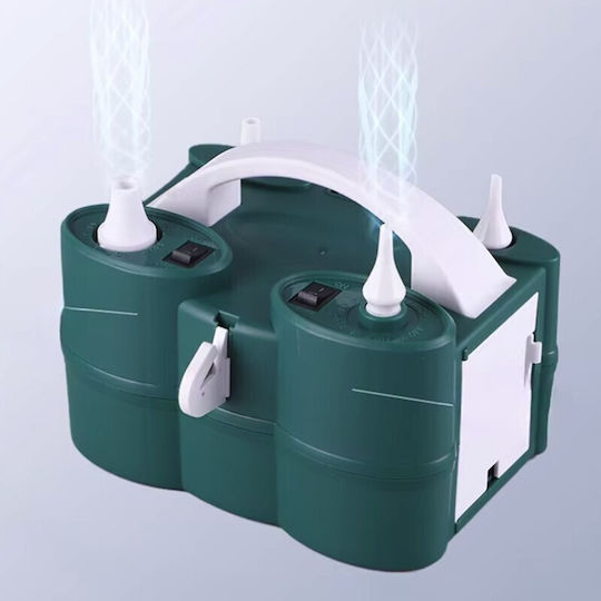 Pompa Electrică de Umflat Baloane Alista Home Două Ieșiri 220v 600w Putere Accesorii Pentru Petreceri Verzi