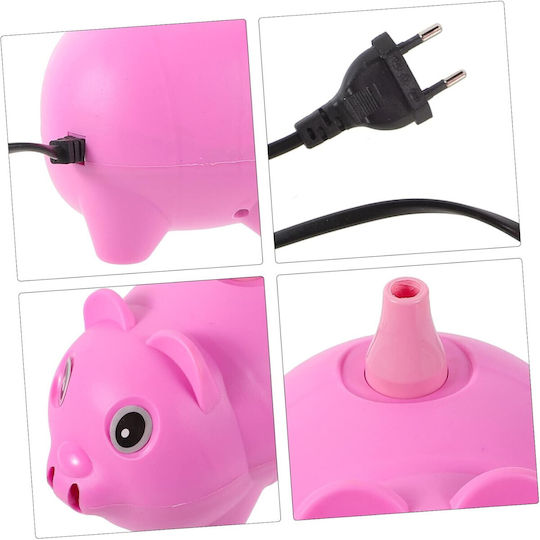 Pompa Electrică De Umflare Baloane 380 W Model Porcușor Din Plastic Roz