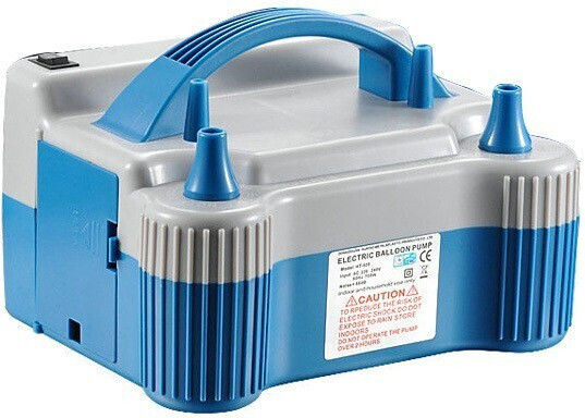 Electric Balloon Pump 700 W Two Inflation Nozzles Plastic Blue