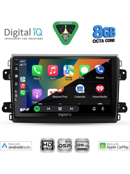 Digital IQ Car Audio System for Fiat Ducato 2021+ with Touch Screen 9" Digital IQ BXF 7143 CPAA Bluetooth USB Wi-Fi GPS Apple CarPlay Android Auto