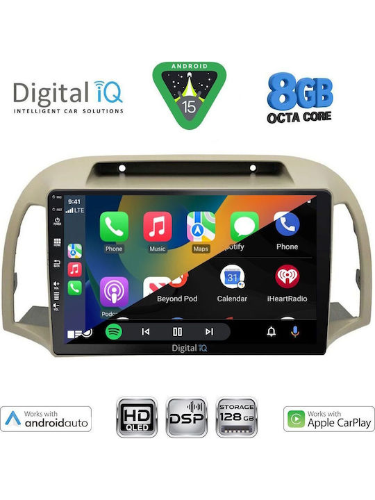 Digital IQ Auto-Audiosysteme für Nissan Micra 2002-2010 mit Touchscreen 9" Bluetooth USB Eingebautes Wi-Fi / 3G GPS Apple CarPlay Android Auto