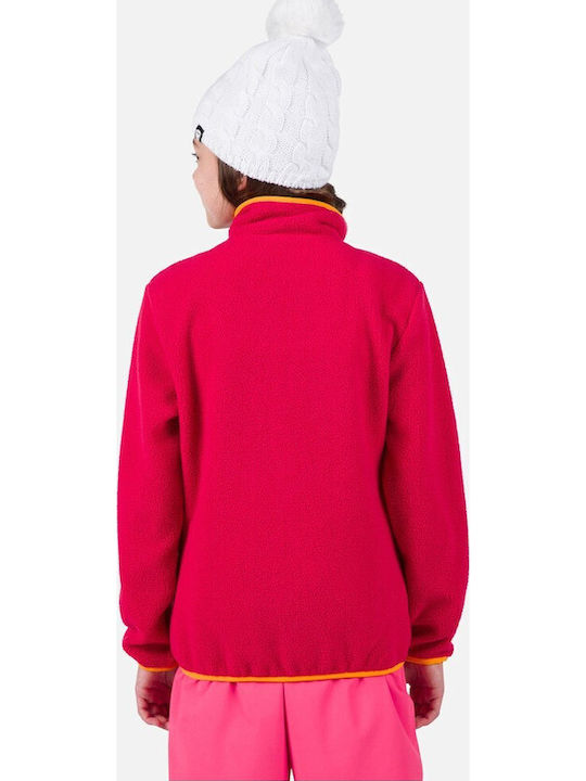 Kinder-Strickjacke Vlies Rosa