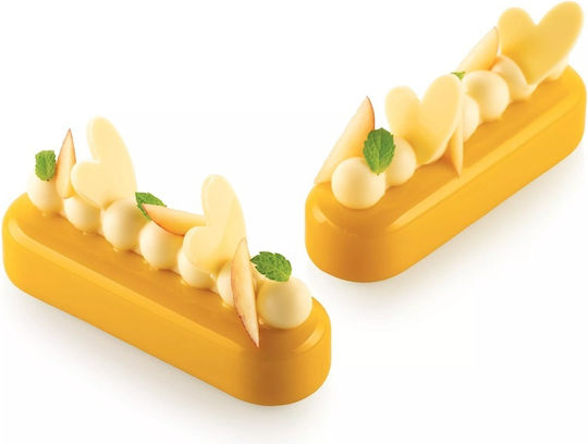 Silikomart Platinum Silicone Bakeware Mold 6 Sockets 13x3.8x4.4cm 2 Pieces
