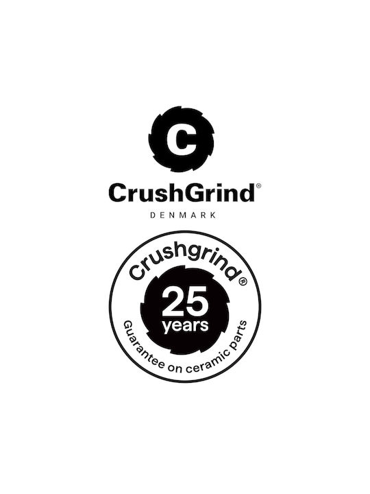 CrushGrind Billund Χειροκίνητος Μύλος Αλατιού Ξύλινος σε Μπεζ Χρώμα