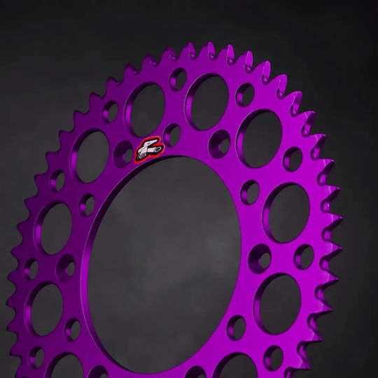 Renthal Rear Aluminum Sprocket 428 Purple 48 Teeth 441u-428-48gppe